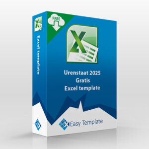 Urenstaat 2025 in Excel