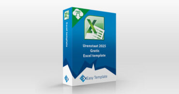 Urenstaat 2025 in Excel