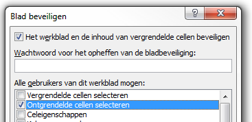 Excel beveiligen