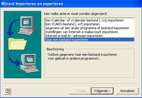 Backup Outlook 2003 maken 02