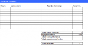 Declaratieformulier Excel  Easy Template